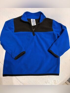 Garanimals Blue Fleece Quarter-Zip with Black Yoke